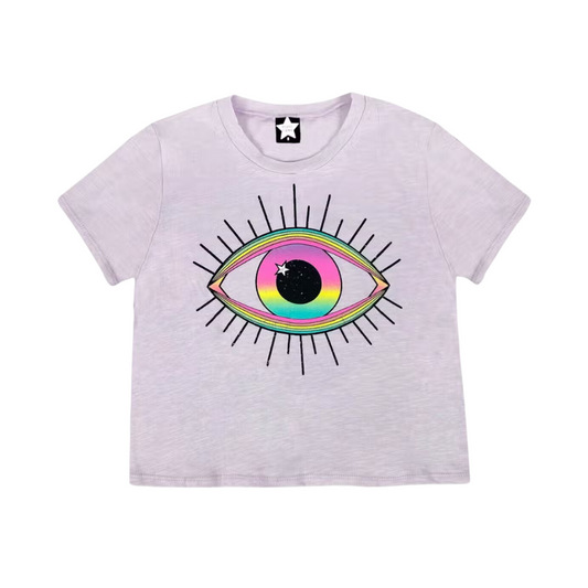 Lavender Evil Eye Short Sleeve Shirt