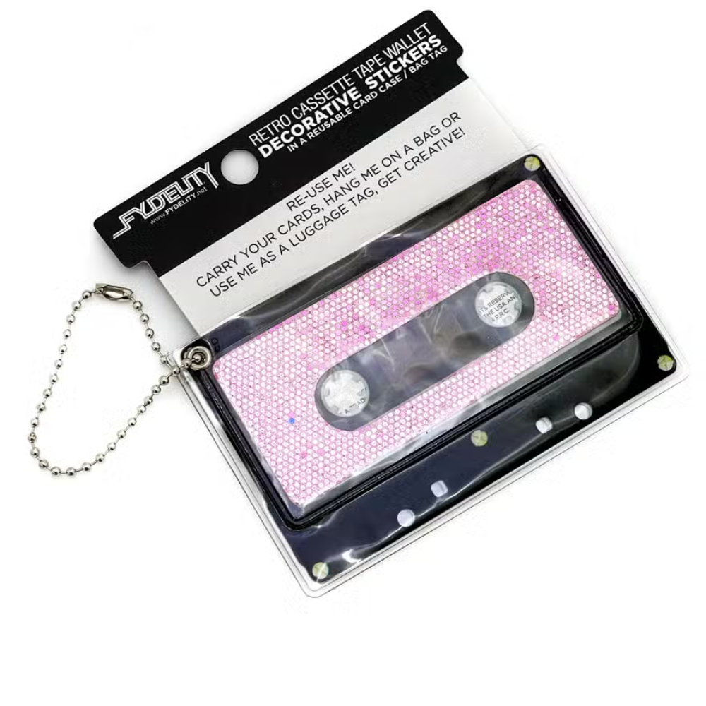 Cassette Wallet Sticker & Bag Tag