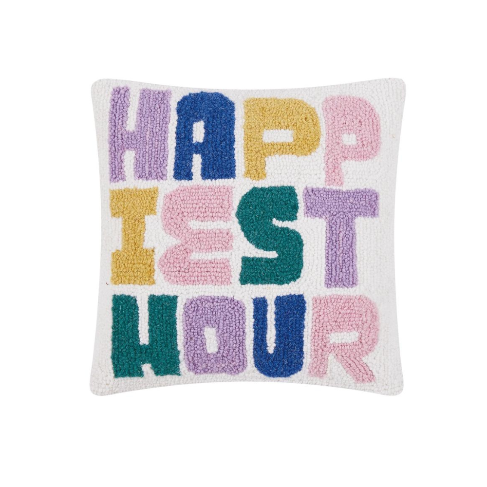 Happiest Hour Hook Pillow