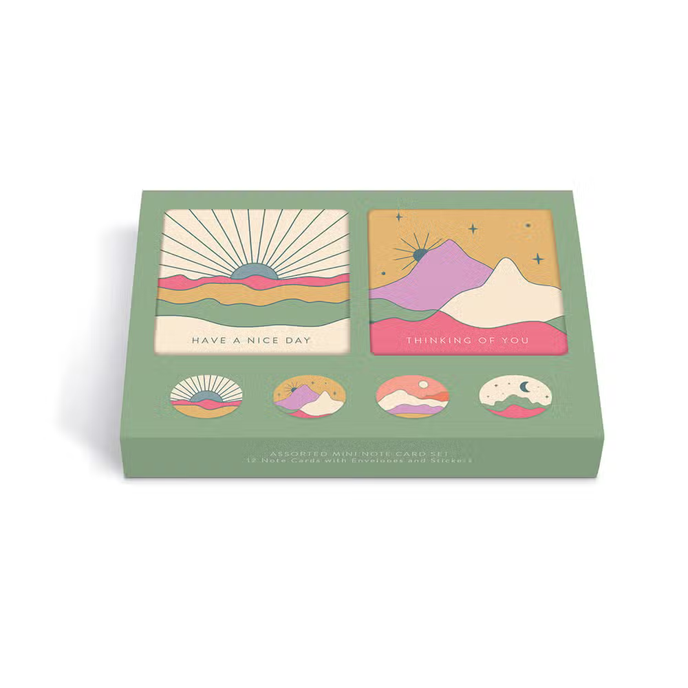 Mini Notecard Desert Sky Stationary Set