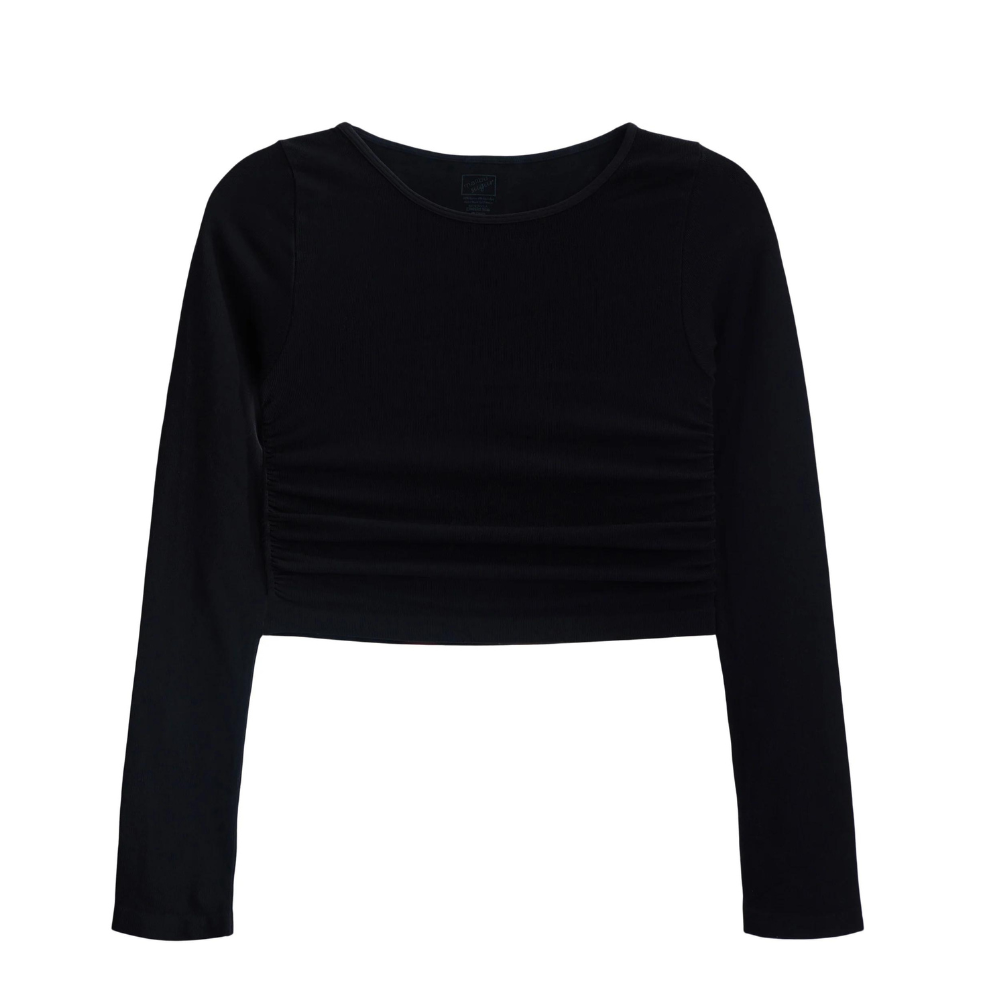 Long Sleeve Top w/ Side Ruching