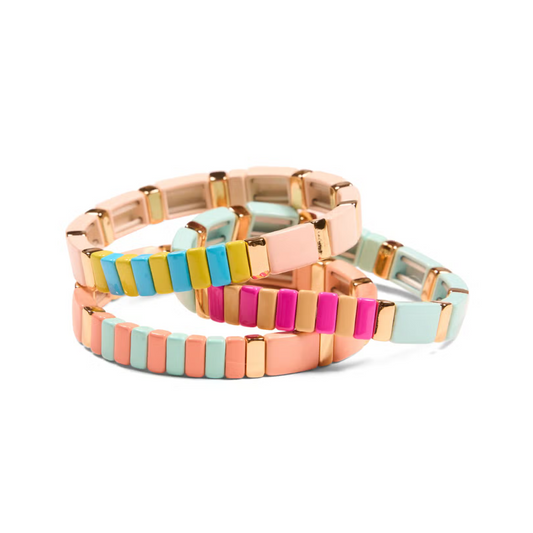 Pastel Cloud Tile Bracelets