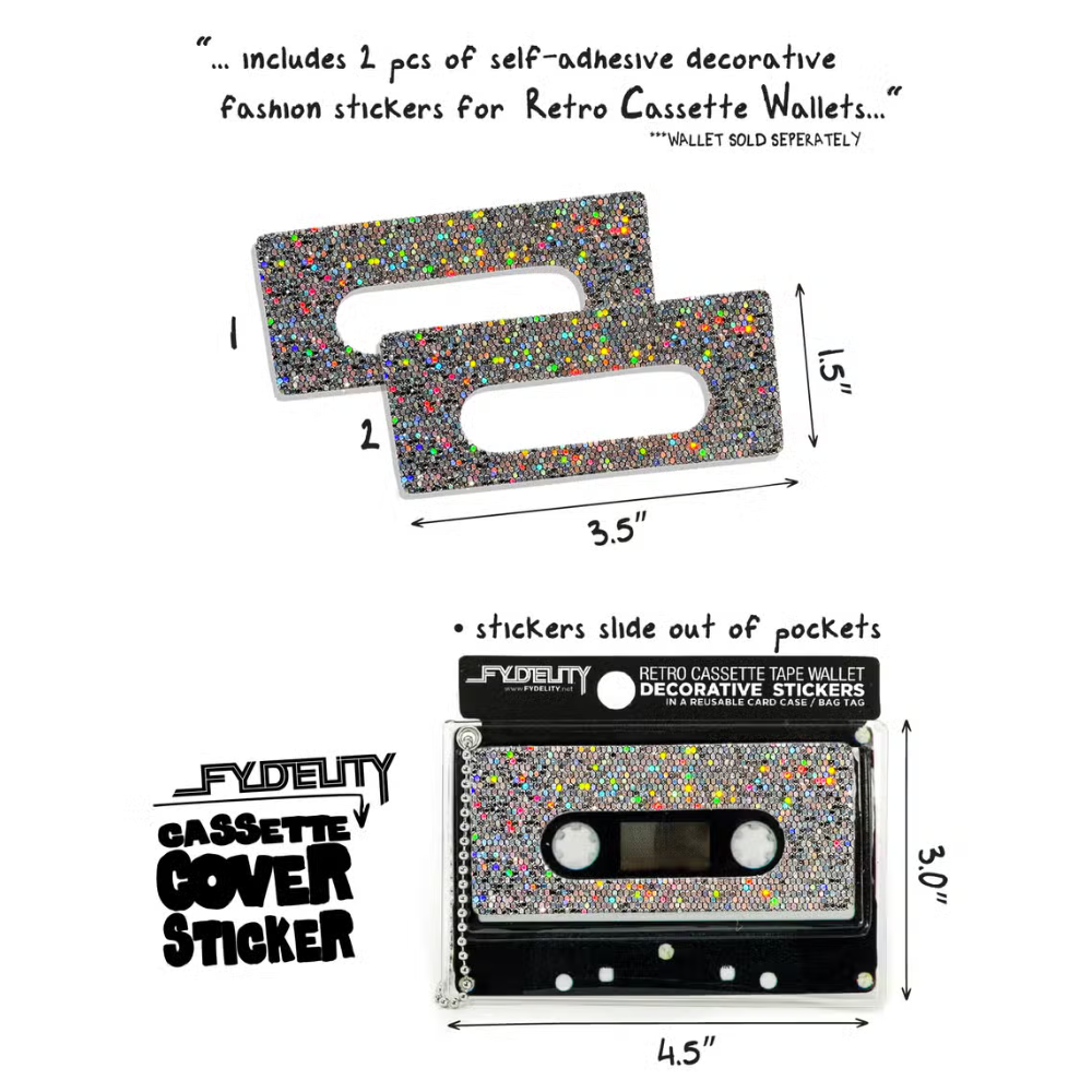 Cassette Wallet Sticker & Bag Tag