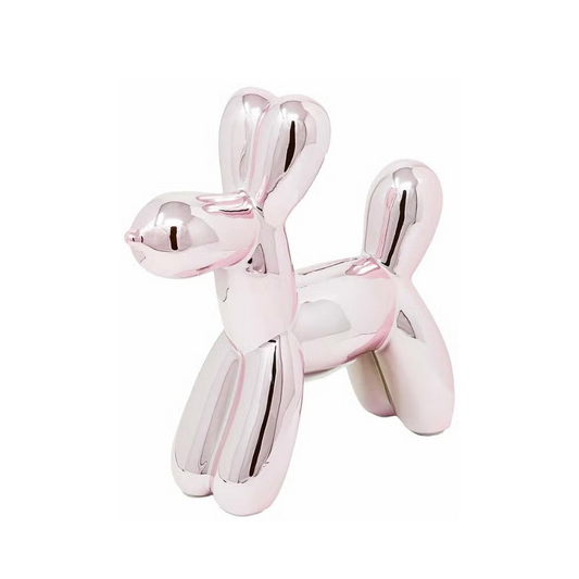 Ceramic 7.5" Mini Balloon Dog Piggy Bank Sculpture